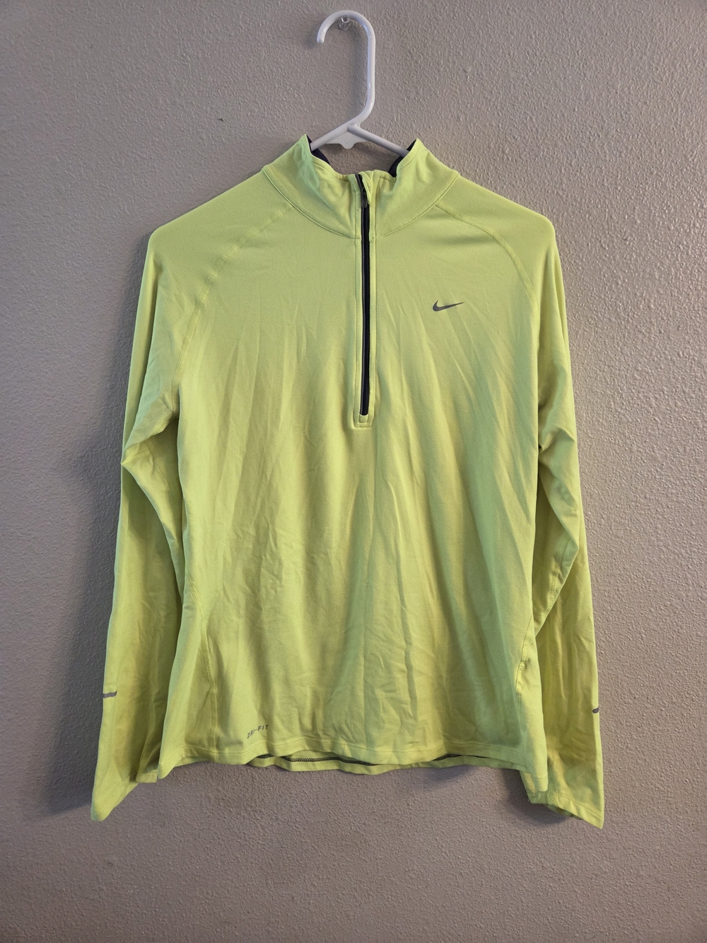 Nike Women’s Half-Zip Performance Jacket - Neon Yellow